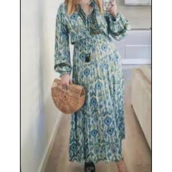 NWOT Zara Maxi Tiered‎ Flowy Dress Size XL - Picture 2 of 11